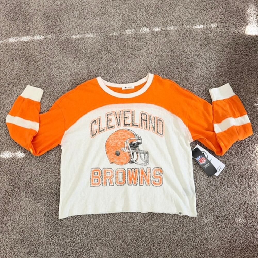 NFL Cleveland Browns Historic‎ 100% Cotton Tee Oversized Women's Medium